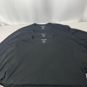 Todd Snyder 3-Pack Long Sleeve Jersey T-Shirts Black Premium Cotton Made in USA